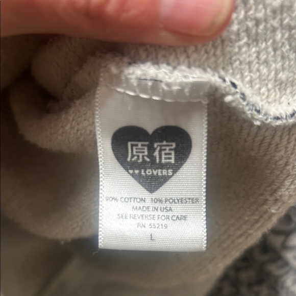 Y2K harajuku loves hoodie L - Picture 6 of 8